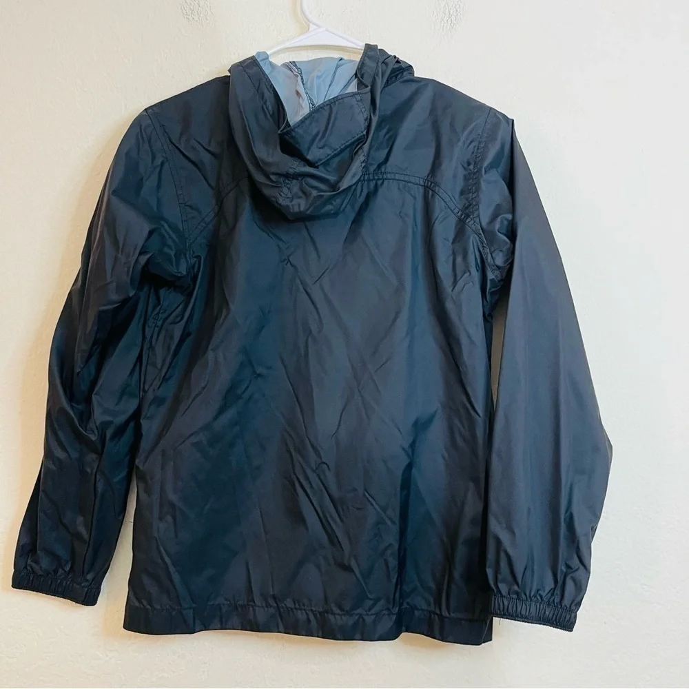Columbia Long Sleeve Hoodie Windbreaker Size Medium Black Pockets
